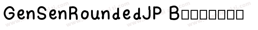 GenSenRoundedJP B◆字体转换